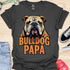 Bulldog Papa - V8 - Gothic Graphic T-Shirt